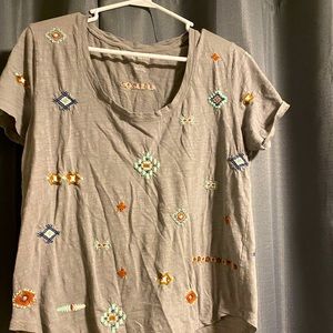 Lucky brand printed tee